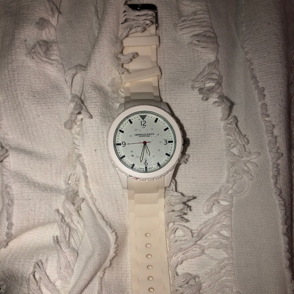 American Eagle White Watch